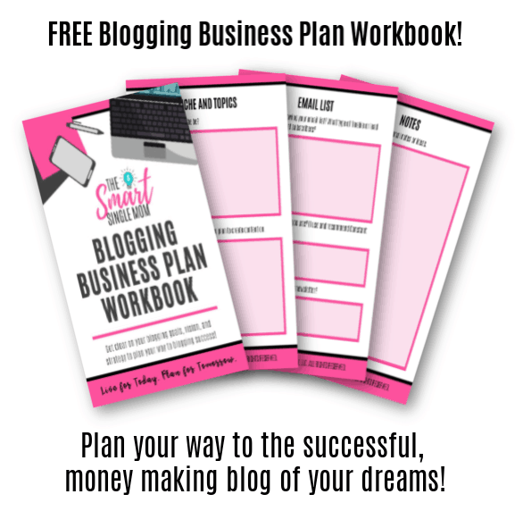 thesmartsinglemom blogging business plan workbook freebie