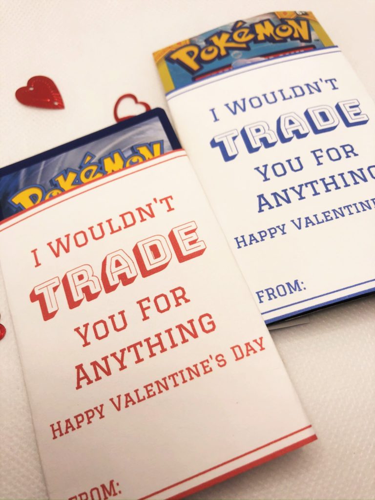 trading cards valentines free printable