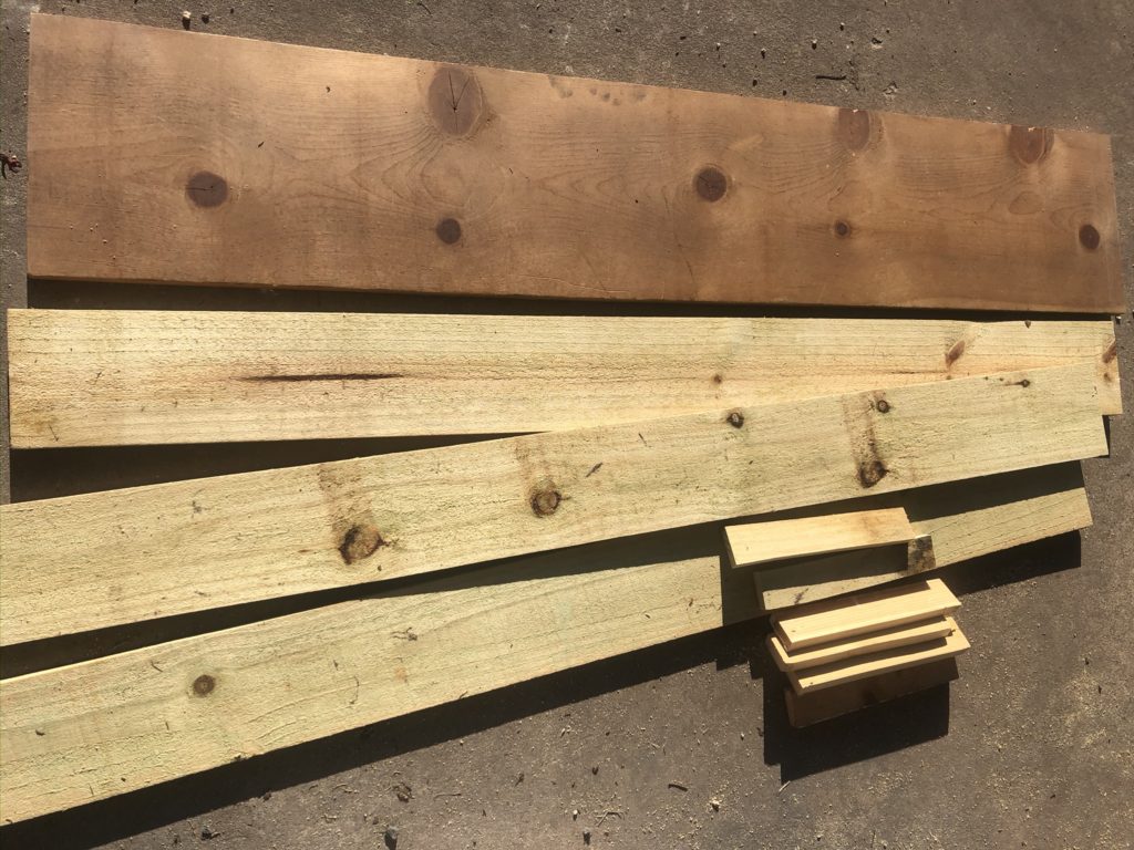 wood boards for diy laundry room shelving